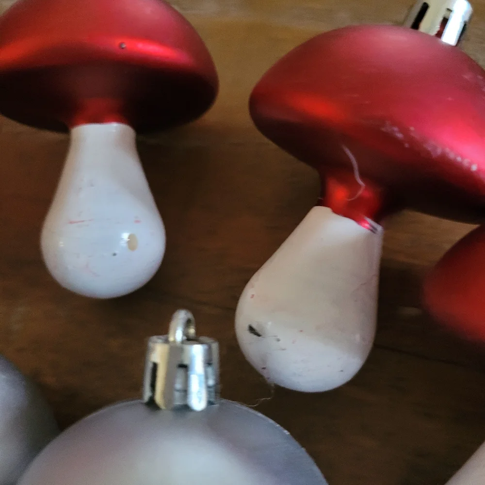 Mushroom ornaments